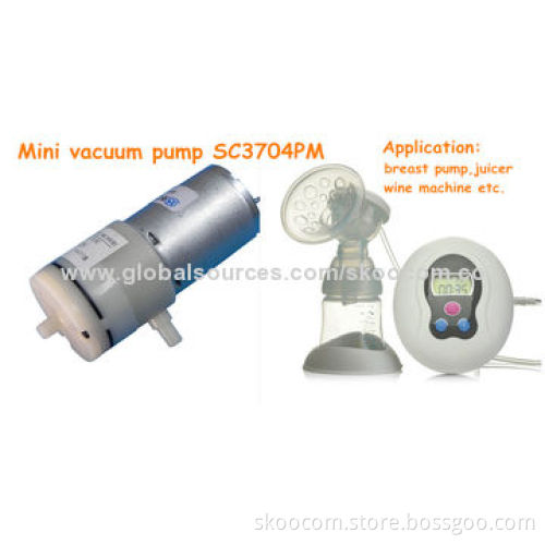 Air Suction Pump, 6.0, 12.0 and 24.0V DC Rated Voltage, 60dB Noise